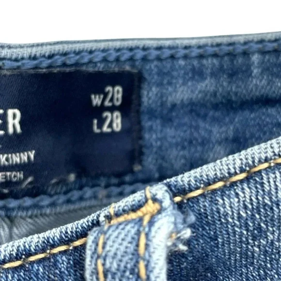 Hollister Jeans Women's Sz W28 x L28 Super Skinny High-Rise Soft Stretch Blue - Picture 7 of 11
